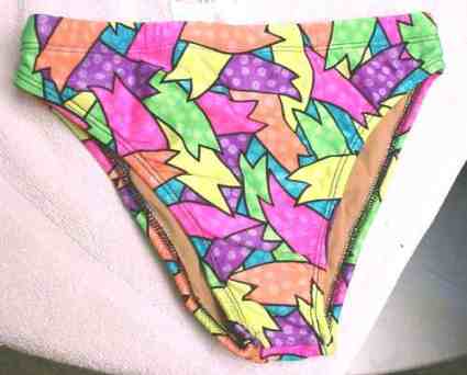 New Jagged color pattern Mens size medium swimwear swimsuits